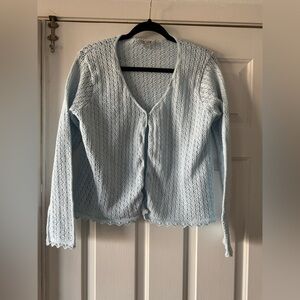 LIGHT BLUE CARDIGAN SIZE L